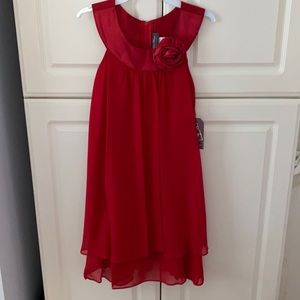 NWT Girls Size 9/10 Red Sleeveless Dress
